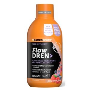 NAMEDSPORT Flow Dren 500 ml, tekutý koncentrát pro redukci přebytečné vody v těle Varianta: Juicy Berries