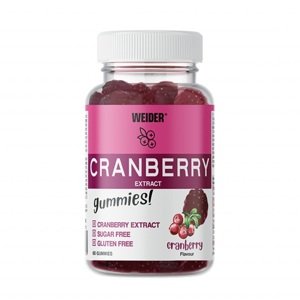 Weider Cranberry Extrakt 60 Gummies, želatinové bonbóny s brusinkovým extraktem Varianta: Cranberry