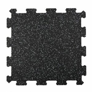 Stronggear Fitness puzzle podlaha 50 x 50 cm, 20, 15, 16 a 10 mm Barva: Černá s příměsí bílé, Velikost: 500 x 500 x 15 mm