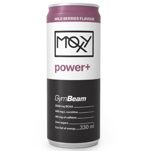 Moxy Power+ Energy Drink 330 ml - GymBeam Množství: 330ml, Příchuť: lesní ovoce