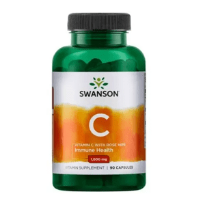 Vitamín C s šípkem 90 kapslí 1000mg/60mg - Swanson - EXP 12/2022