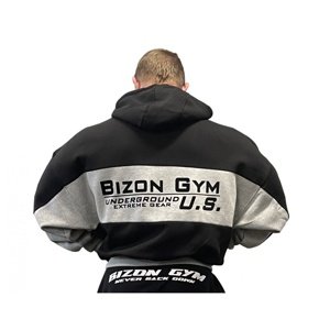Bizon Gym Mikina 300 Violator - černá/šedá Velikost: XL