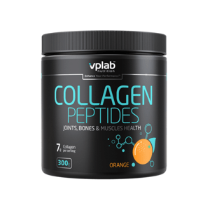 VPLAB nutrition VPLab Collagen Peptides 300 g hydrolyzovaný kolagen v sypké formě s vitaminem C a hořčíkem Varianta: Pomeranč