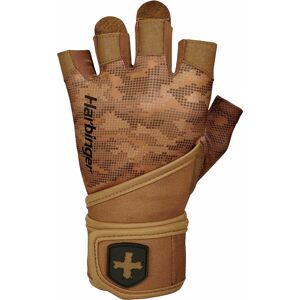 Harbinger 2.0 Pro Wristwrap Tan Camo unisex fitness rukavice s omotávkou zápěstí Varianta: Velikost L