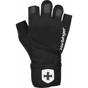 Harbinger 2.0 Pro Wristwrap Black unisex fitness rukavice s omotávkou zápěstí Varianta: Velikost L
