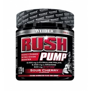 Weider Rush Pump 375 g předtréninková vasodilatační směs bez kofeinu a kreatinu Příchuť: Višeň