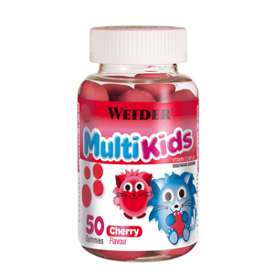 Weider Multi Kids 50 Gummies, želatinové bonbóny s vitamíny pro děti Varianta: Višeň