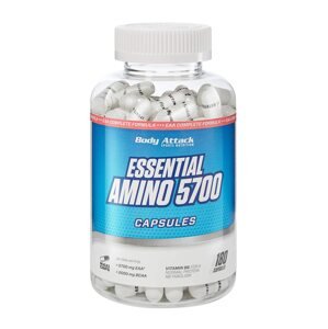 Body Attack Essential Amino 5700, 180 kapslí Varianta: směs esenciálních aminokyselin