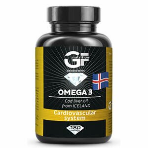 GF Nutrition Omega 3 180 kapslí Varianta: prémiový rybí olej z čerstvých jater tresky obecné pocházející Islandu