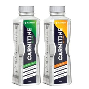 Bear Foot Nutrition Bear Foot Carnitine 1000 mg Zero Sugar 765 ml, sportovní nápoj s l-karnitinem bez cukru Varianta: Meruňka - Jahoda