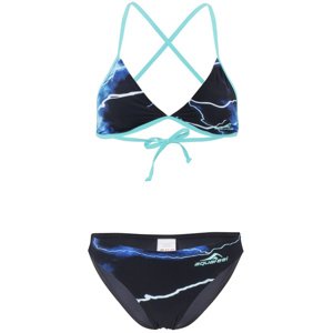 Dámské dvoudílné plavky aquafeel flash sun bikini black/blue s -
