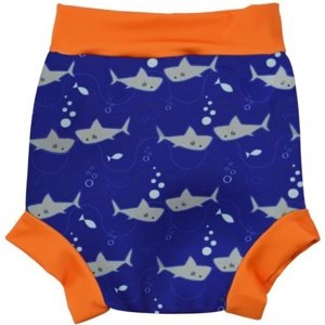 Kojenecké plavky splash about happy nappy shark orange s