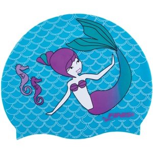 Dětská plavecká čepice finis mermaid silicone cap paradise modrá