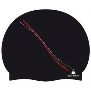 Plavecká čepice aqua sphere dakota cap černo/červená