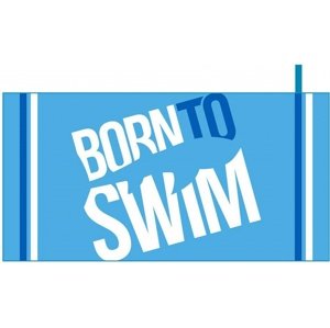 Ručník borntoswim microfibre towel big logo světle modrá
