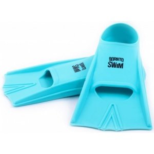 Dětské plavecké ploutve borntoswim junior short fins turquoise s