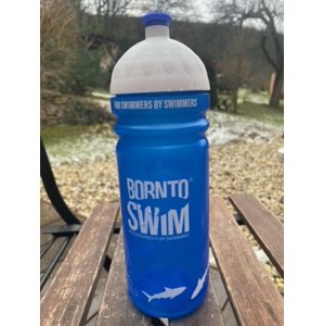 Lahev na pití borntoswim shark water bottle modrá