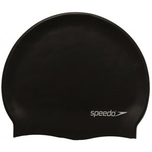 Plavecká čepička speedo plain flat silicon cap černá