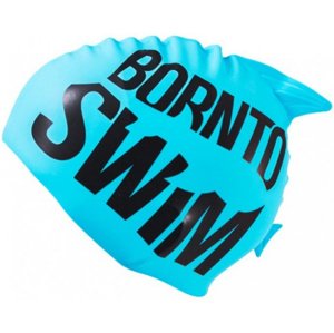 Dětská plavecká čepička borntoswim guppy junior swim cap modrá