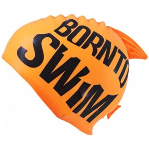 Dětská plavecká čepice borntoswim guppy junior swim cap oranžová