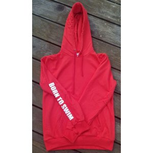 Mikina borntoswim sweatshirt hoodie red xxl