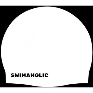 Dětská plavecká čepice swimaholic classic cap junior bílá