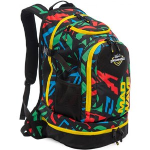 Plavecký batoh mad wave lane 70 backpack černá/zelená