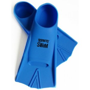 Dětské plavecké ploutve borntoswim junior short fins blue s