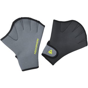 Neoprenové rukavice aqua sphere swim gloves black/bright yellow l