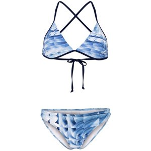 Dámské dvoudílné plavky aquafeel ice cubes sun bikini blue/white s