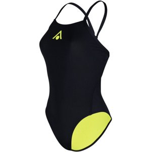 Dámské plavky aqua sphere essential tie back black/yellow l - uk36