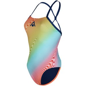 Dámské plavky aqua sphere essential tie back multicolor/orange m -