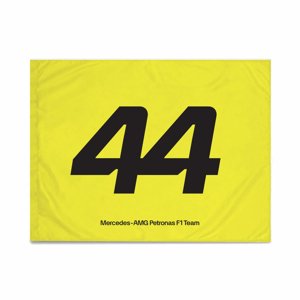 Mercedes AMG Petronas vlajka Lewis Hamilton yellow F1 Team 2024 Stichd 701227140001000