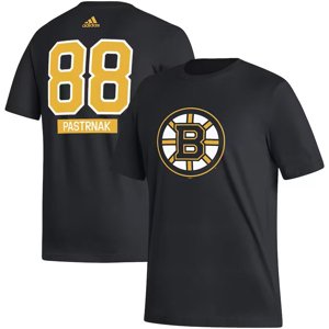 Pánské tričko #88 David Pastrňák Boston Bruins adidas Fresh Name & Number adidas 114195