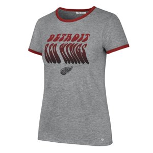 Detroit Red Wings dámské tričko Letter Ringer grey 47 Brand 113889