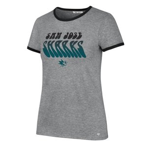 San Jose Sharks dámské tričko Letter Ringer grey 47 Brand 114087