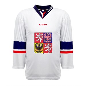 Hokejové reprezentace hokejový dres Czech Republic  2023/2024 CCM Fandres replica - white David Pastrňák #88 CCM 114246
