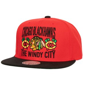 Chicago Blackhawks čepice flat kšiltovka City Love Snapback Vintage Mitchell & Ness 114558