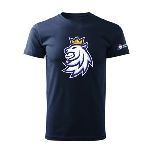 Hokejové reprezentace dámské tričko Czech Republic logo lion navy 114726