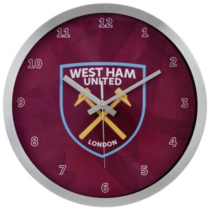 West Ham United nástěnné hodiny Geo Metal Wall Clock TM-05270