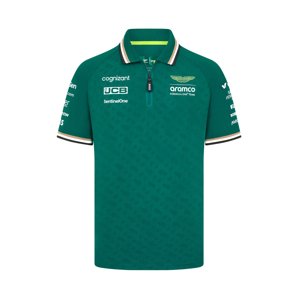 Aston Martin pánské polo tričko green F1 Team 2024 Stichd 701229255002230