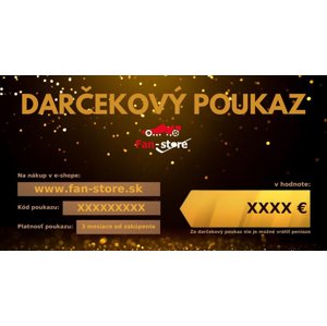 Darčekový poukaz fan-store - 120 €