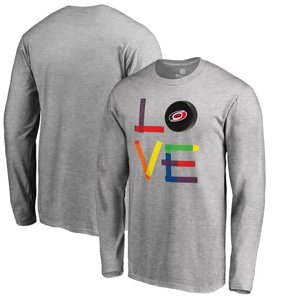 Carolina Hurricanes pánské tričko s dlouhým rukávem grey Hockey Is For Everyone Love Square Fanatics Branded 57069