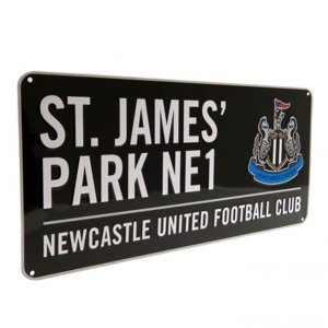 Newcastle United cedule na zeď Street Sign BK f40ssinebk