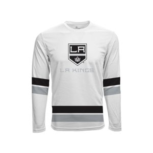 Los Angeles Kings pánské tričko s dlouhým rukávem white Scrimmage LS Tee Levelwear 67526