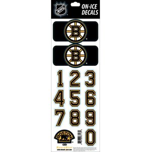 Boston Bruins samolepky na helmu Decals Black 69332