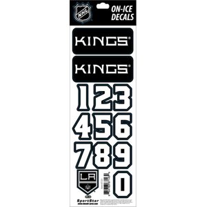 Los Angeles Kings samolepky na helmu Decals Black 69353