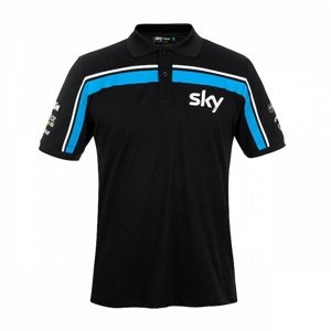 Valentino Rossi pánské polo tričko black Sky VR46 Racing Team VR46