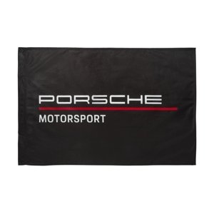Porsche Motorsport vlajka black Team 2019 Stichd 304491039100000