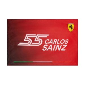 Ferrari vlajka Carlos Sainz 55 F1 Team 2021 Stichd 701202469001000